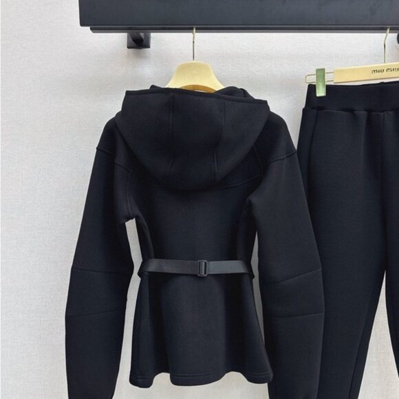 Miu Miu Black and Gold Logo Tracksuit - Picture 8 of 8